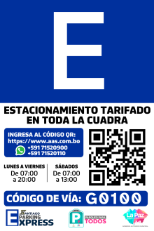 Señaletia de parqueo E beta